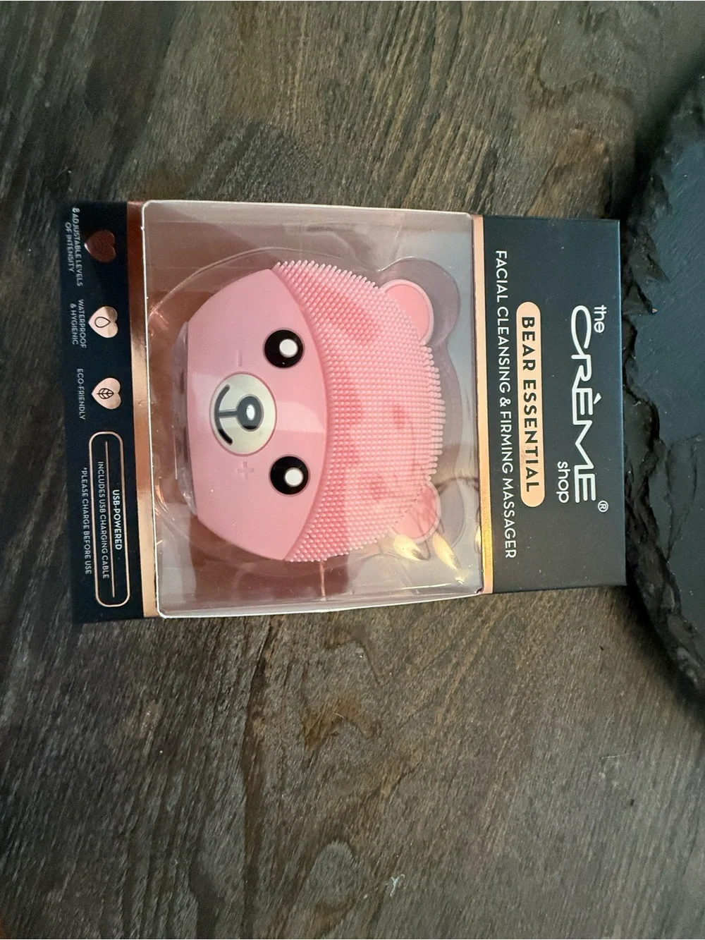 The Crème Shop Pink Bear Facial Cleansing & Firming Massager